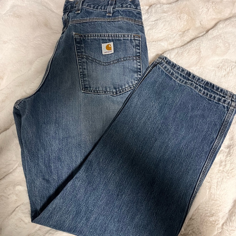Carhartt Men's Bootcut Jeans - Dark Blue